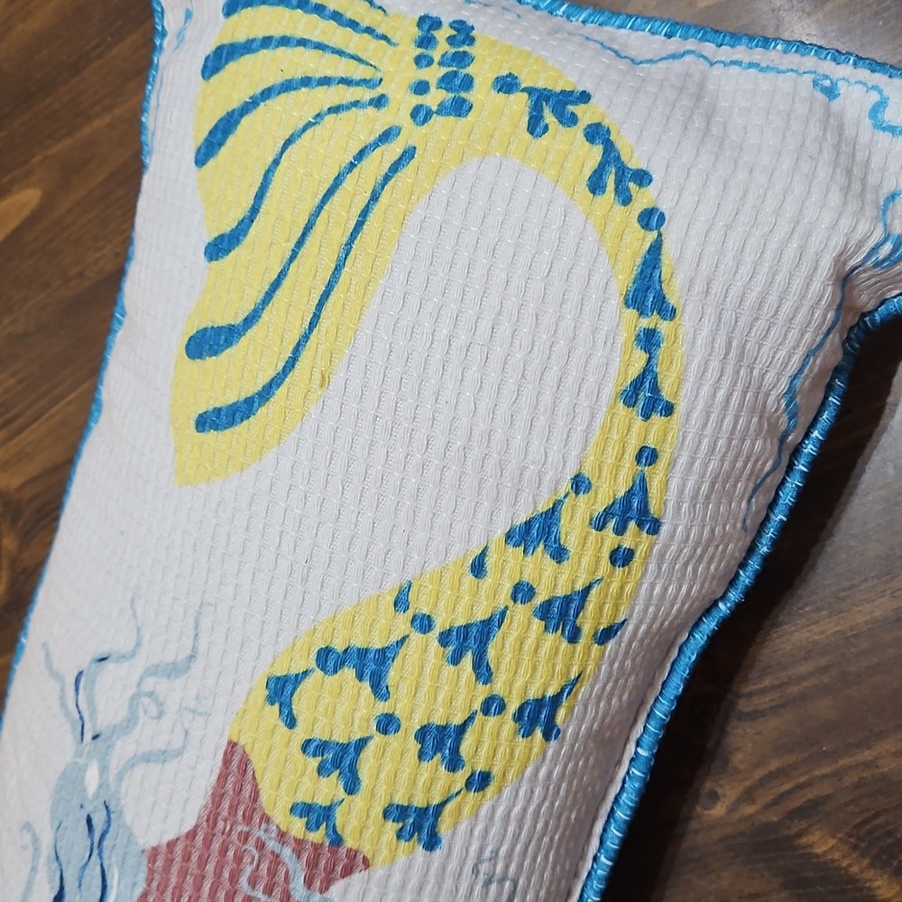 Anthropologie Multicolor Mermaid Accent Pillow - Picture 9 of 11